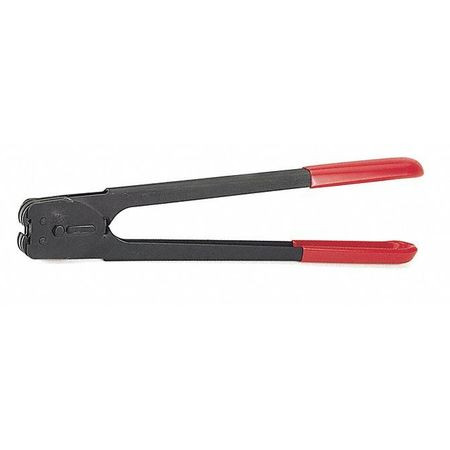 TEKNIKA C-3123 STEEL STRAP DOUBLE NOTCH SEALER,3/8"