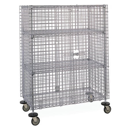 INSTOCK GRMJSEC56 MOBILE SECURITY CART BLUE 68 H 24 W
