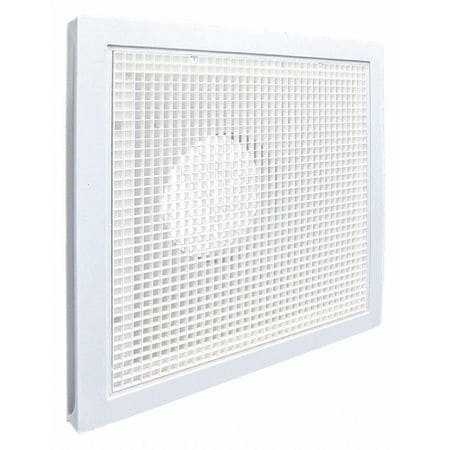 AMERICAN LOUVER COMPANY STR-ERFG-6W RETURN GRILLE PLASTIC FILTER 6 DUCT WHT