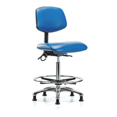 BLUE RIDGE ERGONOMICS BR-ESD-VHBCH-CR-T0-A0-CF-EG-ESDBLU ERGONOMIC CHAIR UPHOLSTERED VINYL BLUE
