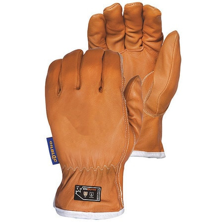 SUPERIOR GLOVE WORKS 378CXGOB-M LEATHER GLOVES TAN GLOVE SIZE M PR