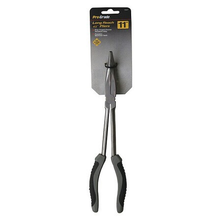 PRO-GRADE 15221 BENT NOSE LONG REACH PLIERS,11"
