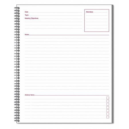 MEAD CAMBRIDGE 0613208 NOTEBOOK MEETNG 8-1/2 X11 BLACK