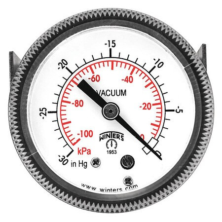 WINTERS INSTRUMENTS P9U901424UC VACUUM GAUGE 2 DIAL SIZE BLACK
