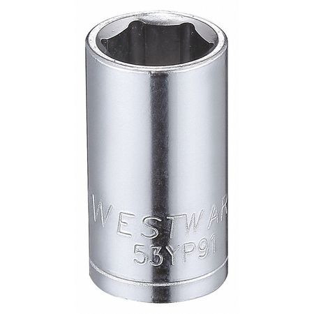 WESTWARD 53YP91 SOCKET 1/4 DRIVE METRIC 8MM SOCKET SZ