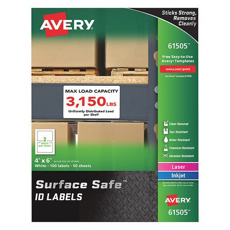 AVERY 7278261505 MULTIPLE PURPOSE LABELS 11 H PK100