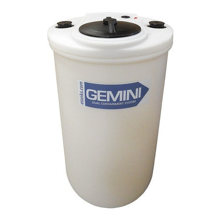 PEABODY ENGINEERING 01-1076 CYLINDRICAL TANK NAT LDPE SD 1.5 40GAL