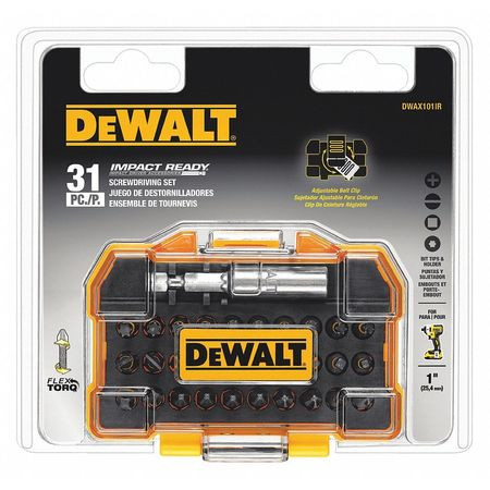 DEWALT TOOLS DWAX101IR 31 PC IR W/FLEX TORQ COMPACT TOUGHCASE