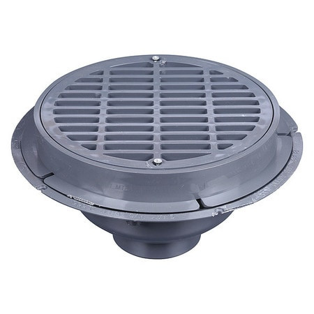 OATEY 76016 PVC COM DRAIN 6 W/PL GRATE BUCKET
