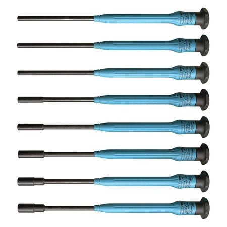 MOODY TOOL 58-0431 ESD METRIC NUT DRIVER SET 8 PC