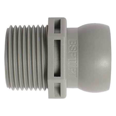 LOC-LINE 69549-G BSPT CONNECTOR GRAY 3/4 PK50
