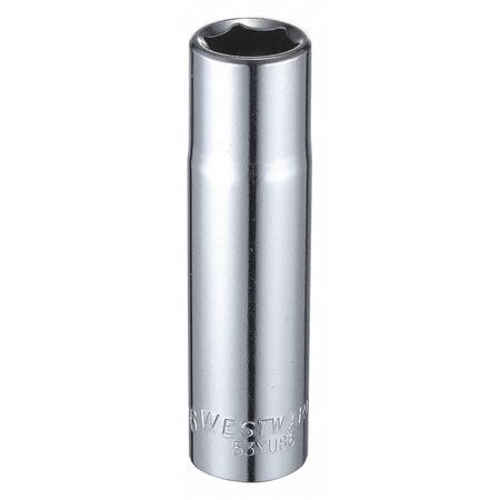 WESTWARD 53YU86 SOCKET 1/2 DRIVE SAE 9/16 SOCKET SZ