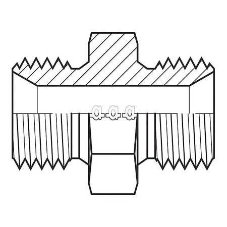 ADAPT-ALL 9000-1612 HOSE ADAPTER,1",BSPP,3/4",BSPP