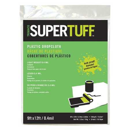 SUPER TUFF 03103 PLASTIC DROP .4 MIL 9X12