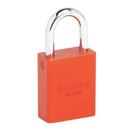 SESAMEE 90117 ALUM SAFETY LOCKOUT PADLOCK KA ORANGE