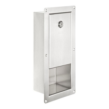KINGSWAY GROUP KG10 TOILET PAPER DISPENSER,(400) TISSUES,SS