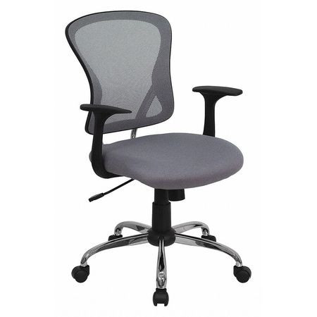 FLASH FURNITURE H-8369F-GY-GG MID-BACK TASK CHAIR GRAY