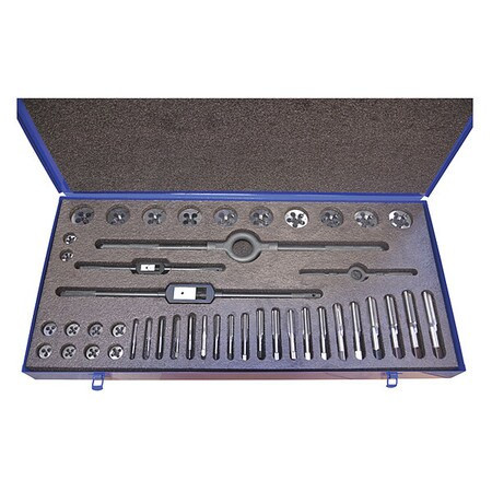 CLE-LINE C67293 TAP/DIE SET 44PC UNC UNF
