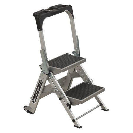 LOUISVILLE LADDER L-2011-02 STEP STOOL 33 OVERALL H 2 STEPS