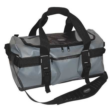 BUCKET BOSS 68020 2 POCKET GRAY & BLACK TARPAULIN TOOL BAG