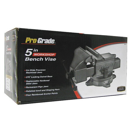 PRO-GRADE 59111 WORKSHOP BENCH VISE,5"