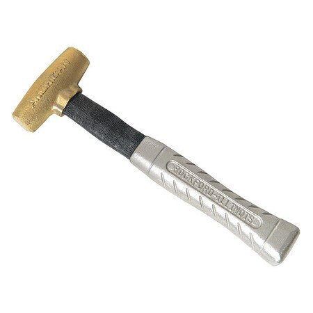 AMERICAN HAMMER AM2BRXAG DEAD BLOW HAMMER,BRASS,24 OZ.,12" L