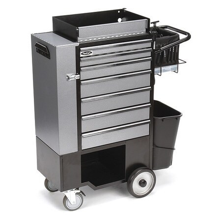FLEXCART FC-100CSNT ROLLING CABINET 14-1/2 W 7 DRAWERS