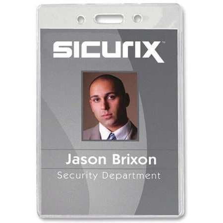 SICURIX BAU 67825 ID BADGE HOLDER VERTICAL PK50