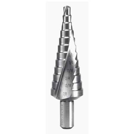 RUKO 101704 RUKO STEP DRILL BIT, 12 STEPS, 3/16IN, 1