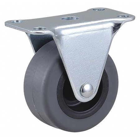 GRAINGER GLOBAL SOURCING 435X76 STANDARD PLATE CASTER RIGID 75 LB.