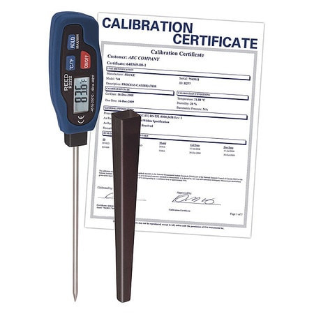 REED INSTRUMENTS R2222-NIST STEM THERMOMETER,MAX/MIN,NIST CERT