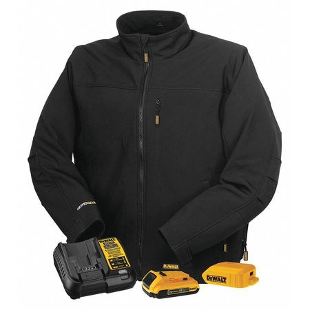 DEWALT TOOLS DCHJ060ABD1-XL HEATED SOFT SHELL JACKETKITTED-BLK-XL