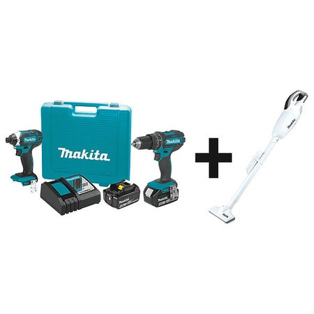 MAKITA XT261M + XLC02ZW CORDLESS COMBINATION KIT,3 TOOLS,18V DC