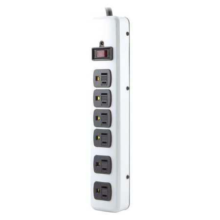 POWER FIRST 53XH84 OUTLET STRIP 6 OUTLETS BEIGE 6 FT CORD