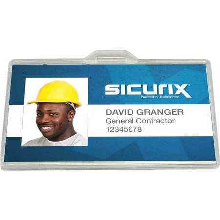 SICURIX BAU 68110 ID BADGE HOLDER HORIZONTAL PK100