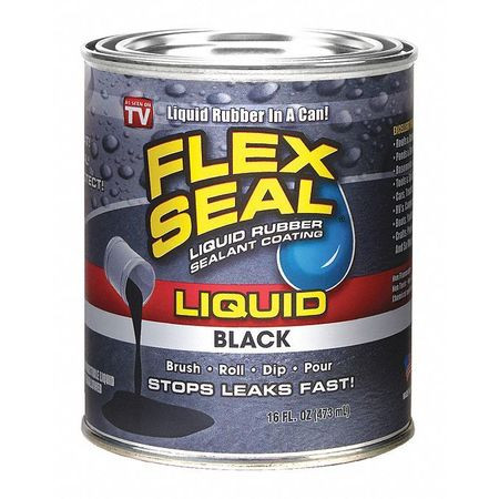 FLEX SEAL LFSBLKR16 FLEX SEAL 1 PT. LIQUID RUBBER SEALANT, B