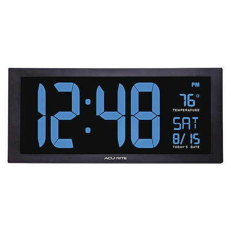 ACURITE 76100M CLOCK JUMBO CALENDAR DIGIT INDOOR TEM
