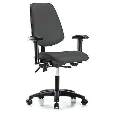 INSTOCK GRVDHCH-MB-RG-RC-8605A1 CLEANROOM TASK CHAIR 300 LB CAP. VINYL