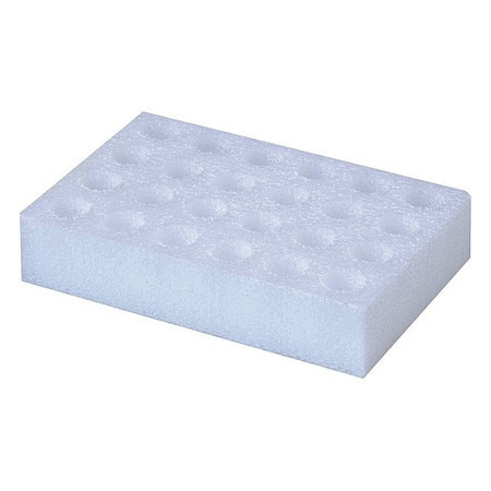 SPEX SAMPLEPREP 1681 VIAL HOLDER FOAM WHITE PK2