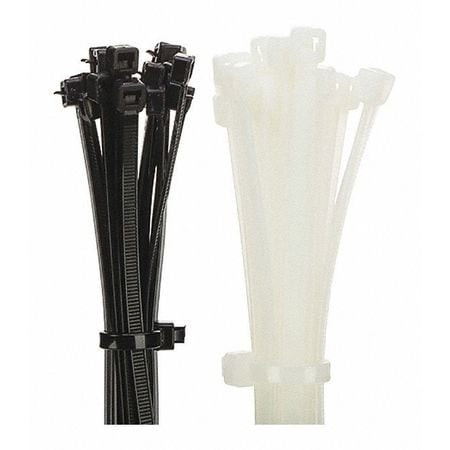 NSI INDUSTRIES 5400-SB CABLE TIE,BLACK,STEEL BARB,5",40 LB.
