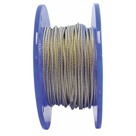 INDUSCO 20500141 CABLE 1/8 7X7 GALV X 250FT.