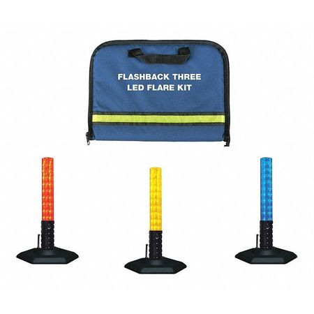 EMI 3070 LED SAFETY FLARE KIT LED BLUE 4 H