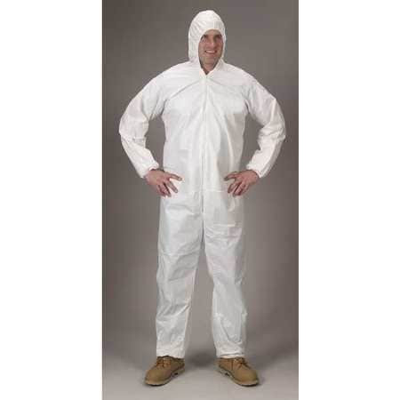 MICROMAX 364198 COVERALLS,WRIST,ANKLE,HOOD,5XL,PK25