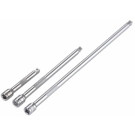 WESTWARD 54PR03 SOCKET EXTN ST, STEEL, CHRM, DRV 1/4 IN