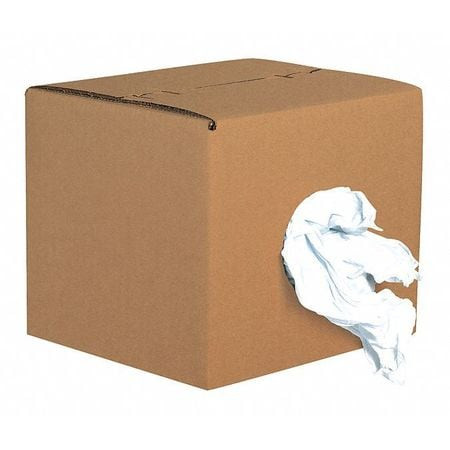 PARTNERS BRAND BR102 BOX OF RAGS RECLAIMED WHITE KNIT PK70