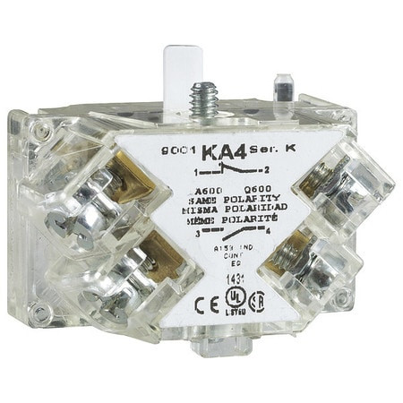 SCHNEIDER ELECTRIC 9001KA6 CONTACT BLOCK 1 NO CONTACT 10A @ 600VAC