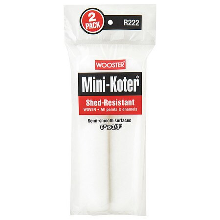 MINI-KOTER R222-6 MINI PAINT ROLLERS 6 L 3/8 NAP PK2