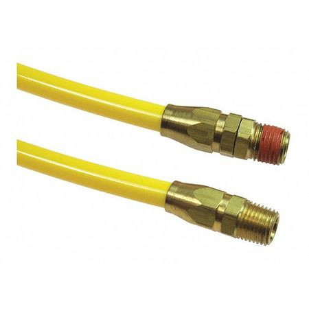 COILHOSE PNEUMATICS CO PR14-50A-Y FLEXCOIL,1/4"IDX50FT,1/4"MPTRDG/SWVL,YLW