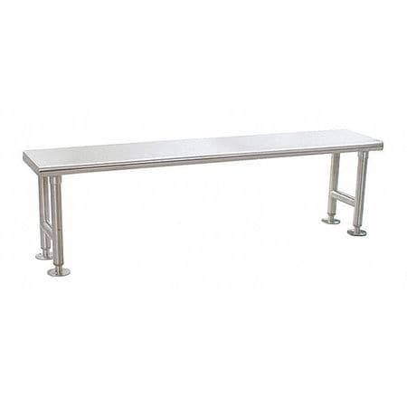 EAGLE GROUP CRB1272 SOLID GOWNING BENCH, STAINLESS STEEL FIN