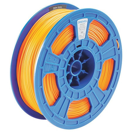 DREMEL PLA-ORA-01 FILAMENT 1.75MM DIA. PLA ORANGE 240VAC
